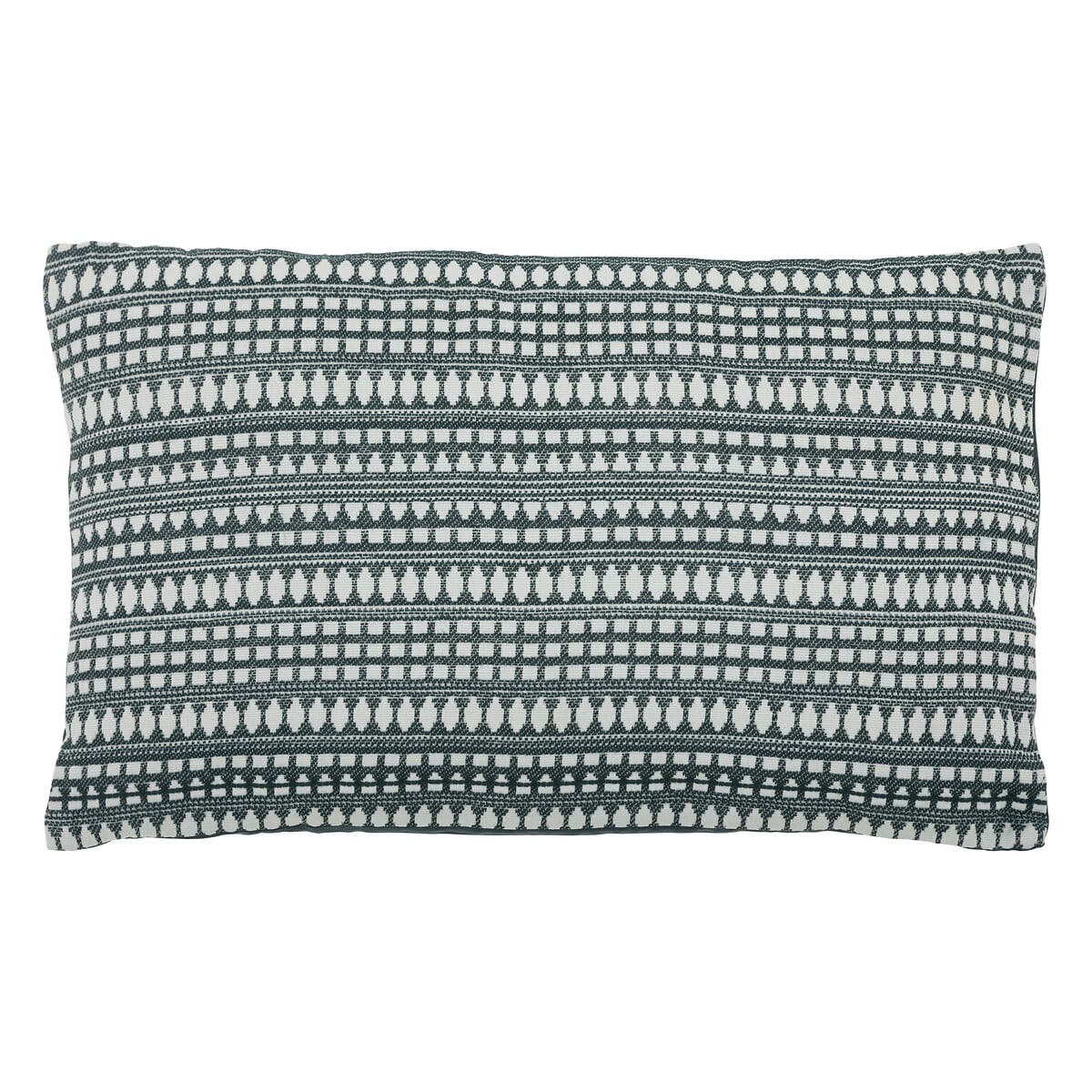 Almofada MICAH JACQUARD azul e cru 30x50cm