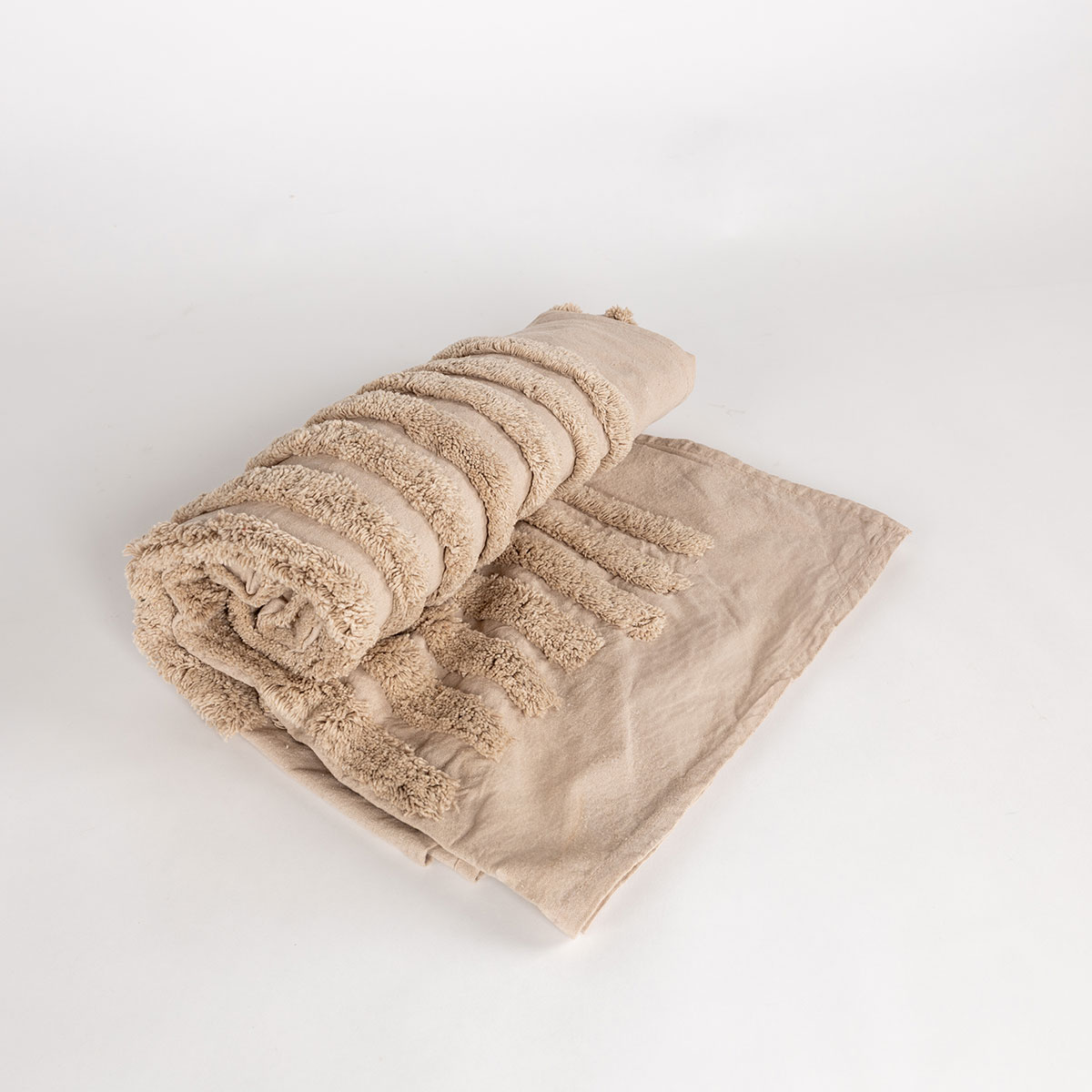 Manta SUNSET bege 130x160cm