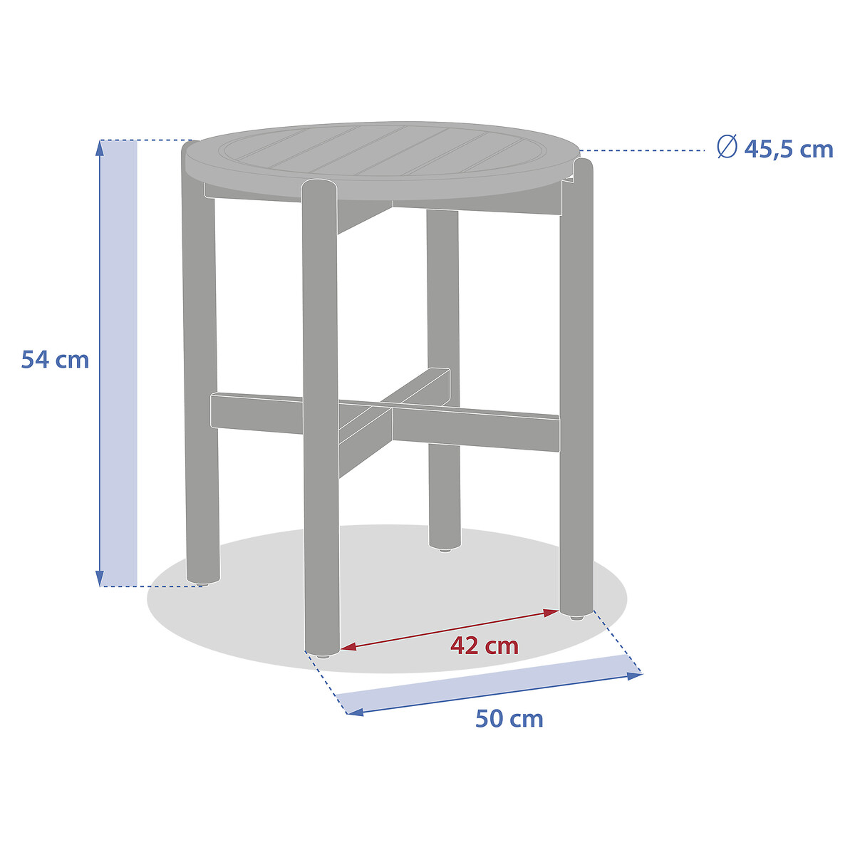 Mesa de apoio DEONA 50cm
