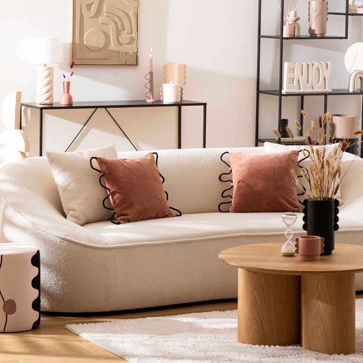 Sofá 3 luagares OSTUNI branco