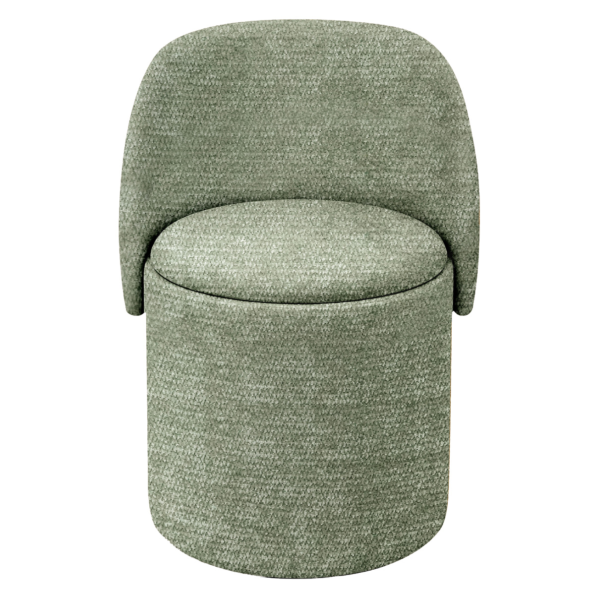 Pufe com arruma&ccedil;&atilde;o verde