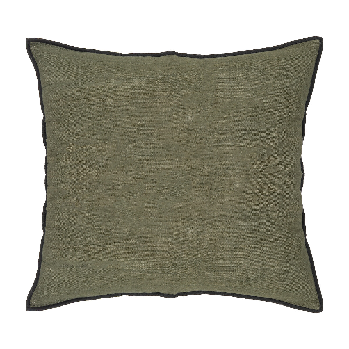 Almofada DOLCE RIVIERA verde caqui bordada 45x45cm