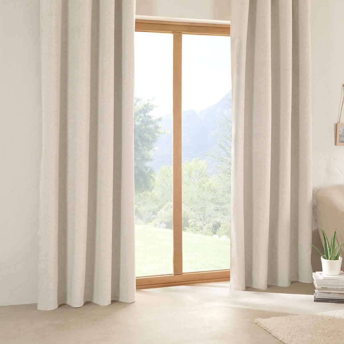 Cortina AUTOMNE BOUCLETTE marfim isolante 140x260cm