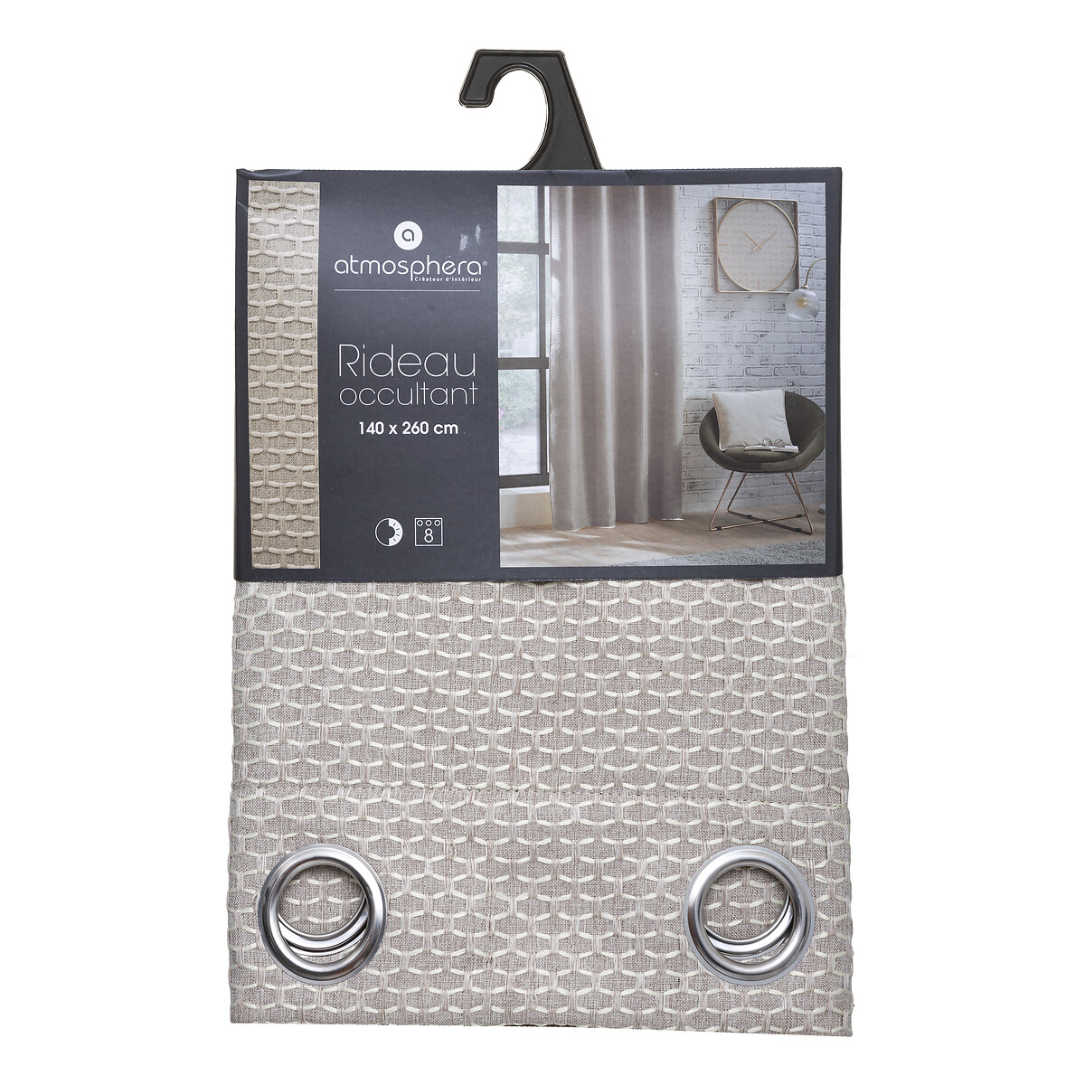 Cortina MATTONE bege 140x260cm