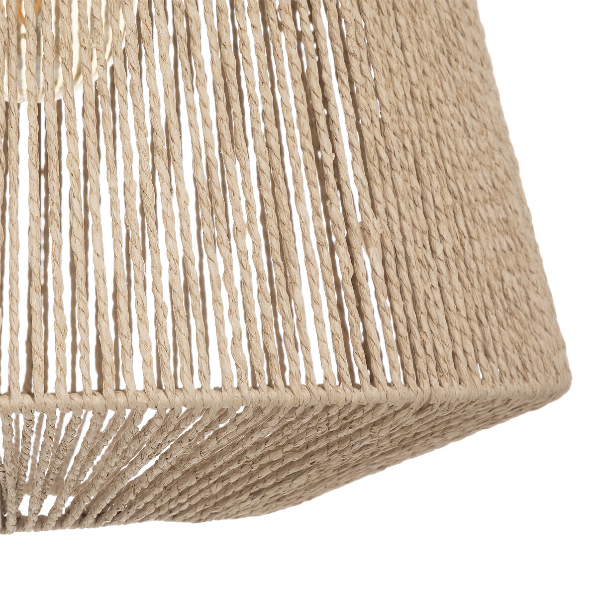 Candeeiro de teto em corda bege JILY