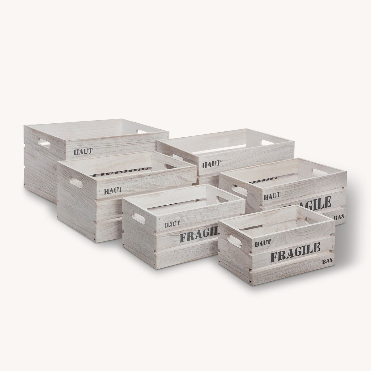 Caixa De Madeira Fragile 40X30X22Cm