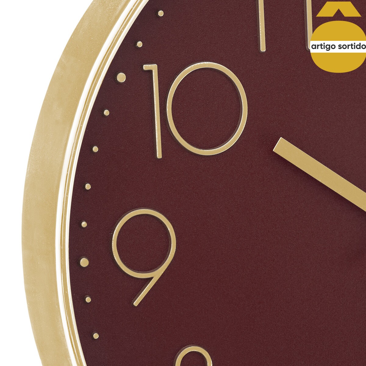 Rel&oacute;gio de parede 3d 30cm