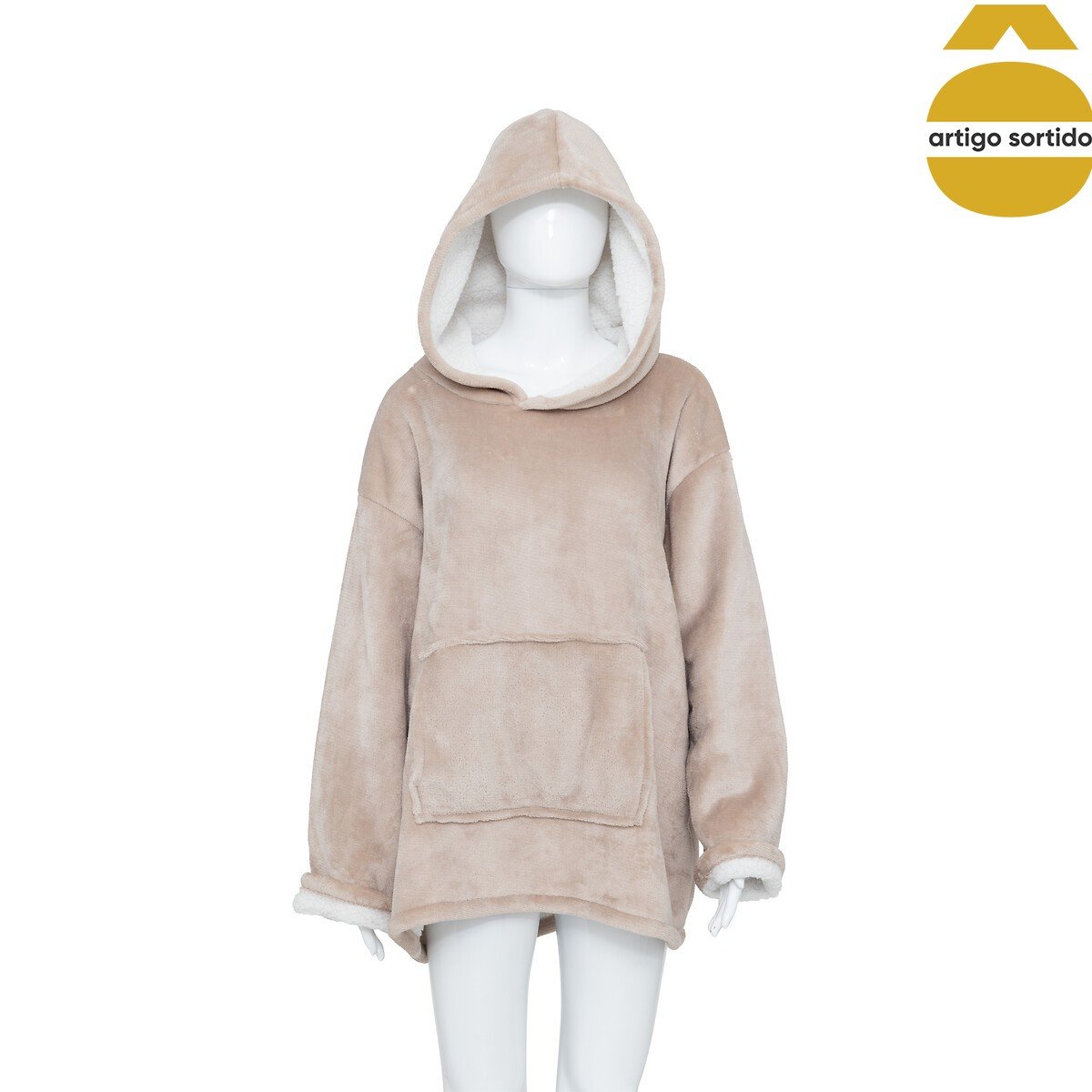 Manta camisola com capuz FLAN