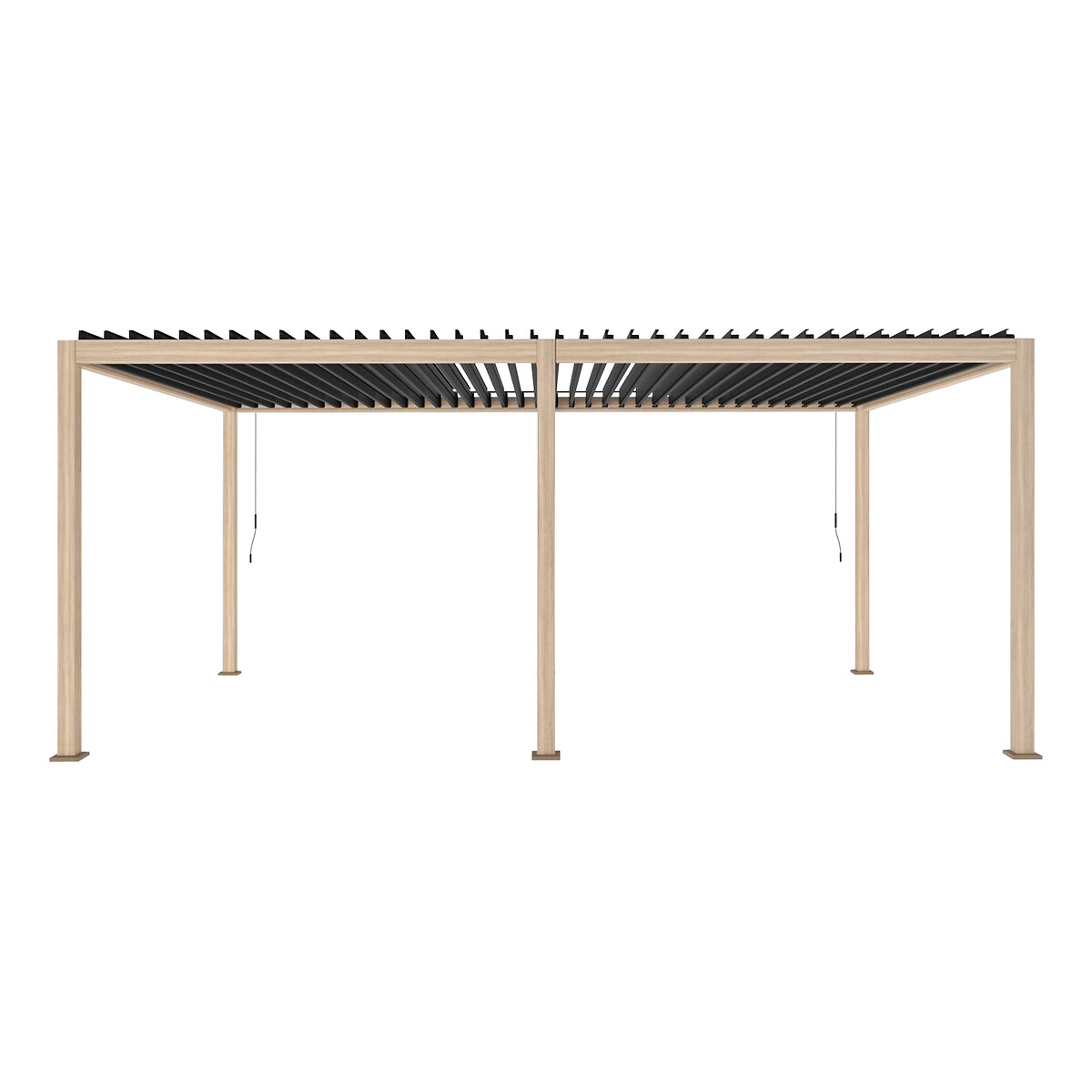 P&eacute;rgola &Eacute;VORA efeito madeira 6x3m