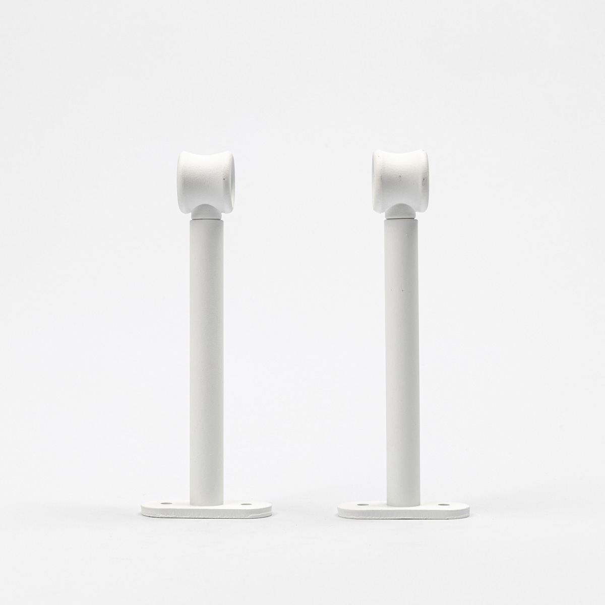 Conjunto 2 suportes branco mate 150mm