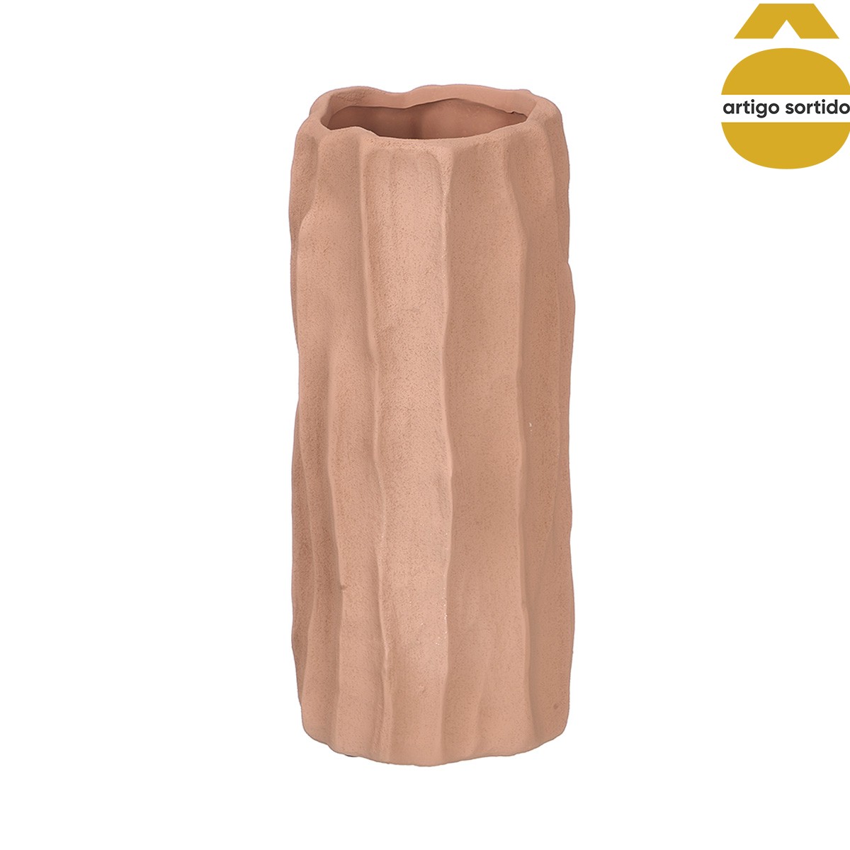 Jarra ondulada em cer&acirc;mica 27cm