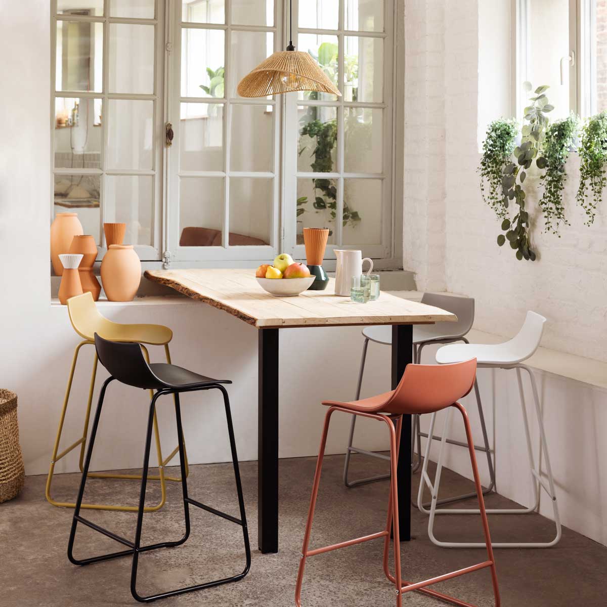 Banco de bar OTAC branco