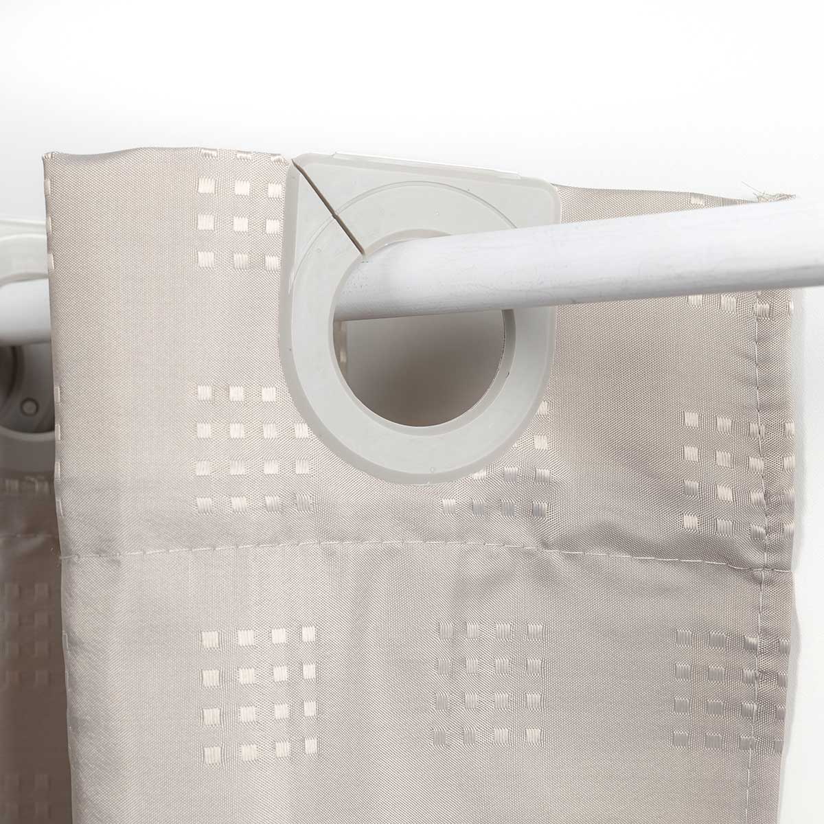 Cortina De Banho Taupe 180x200cm