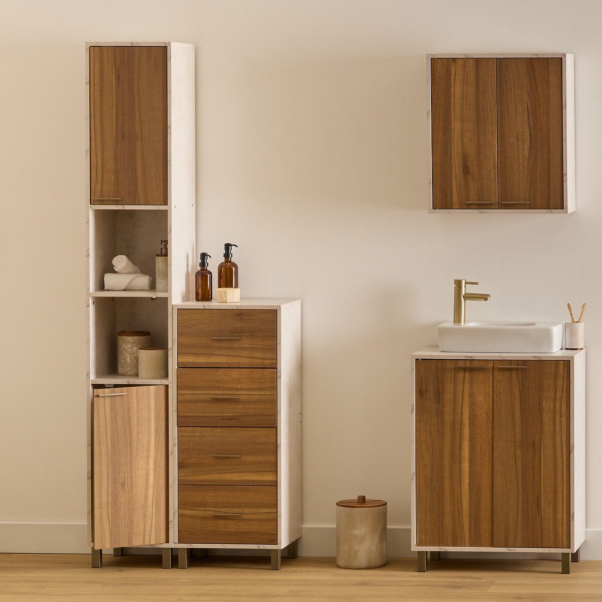 M&oacute;vel alto wc C&Ocirc;ME castanho