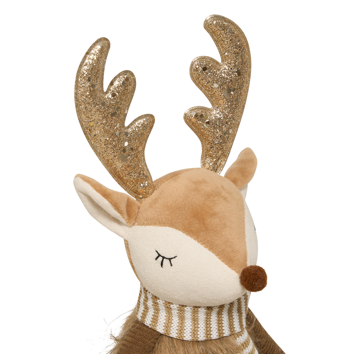 Figura Rena com cachecol riscas 56cm