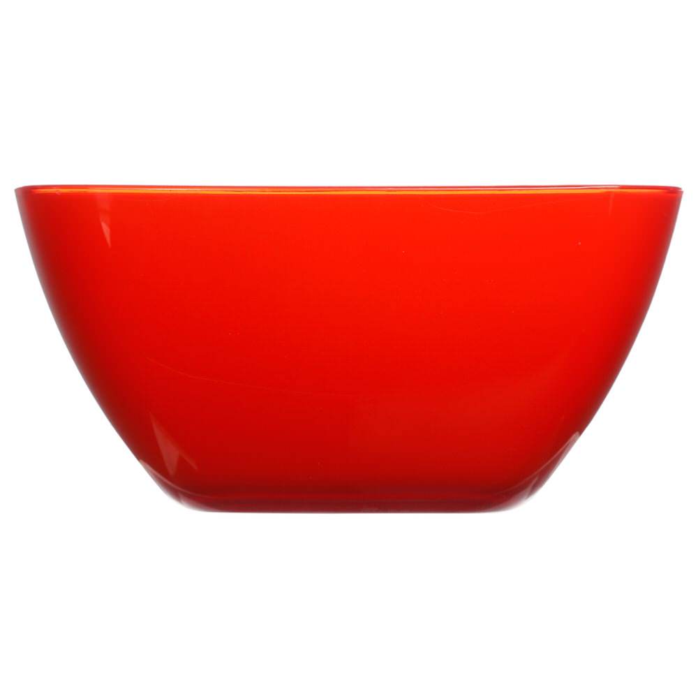 Ta&ccedil;a quadrada vermelha 19cm