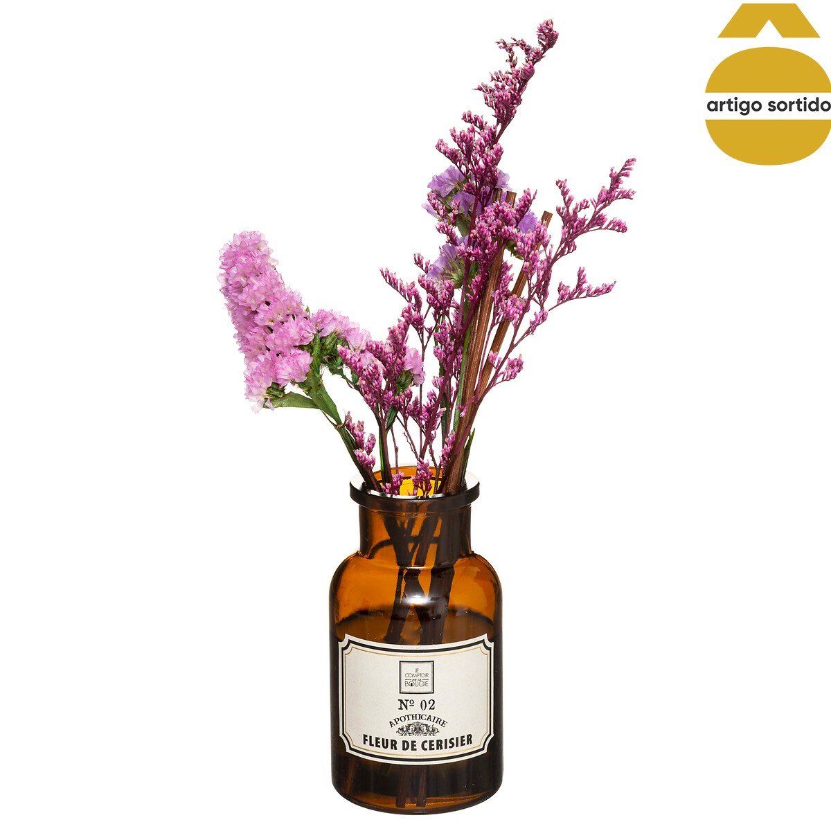 Ambientador perfumado com flores secas