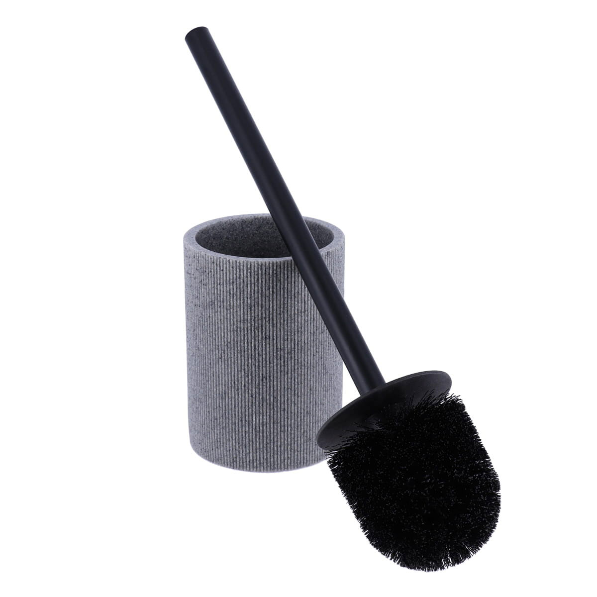 Escova wc com riscas cinza