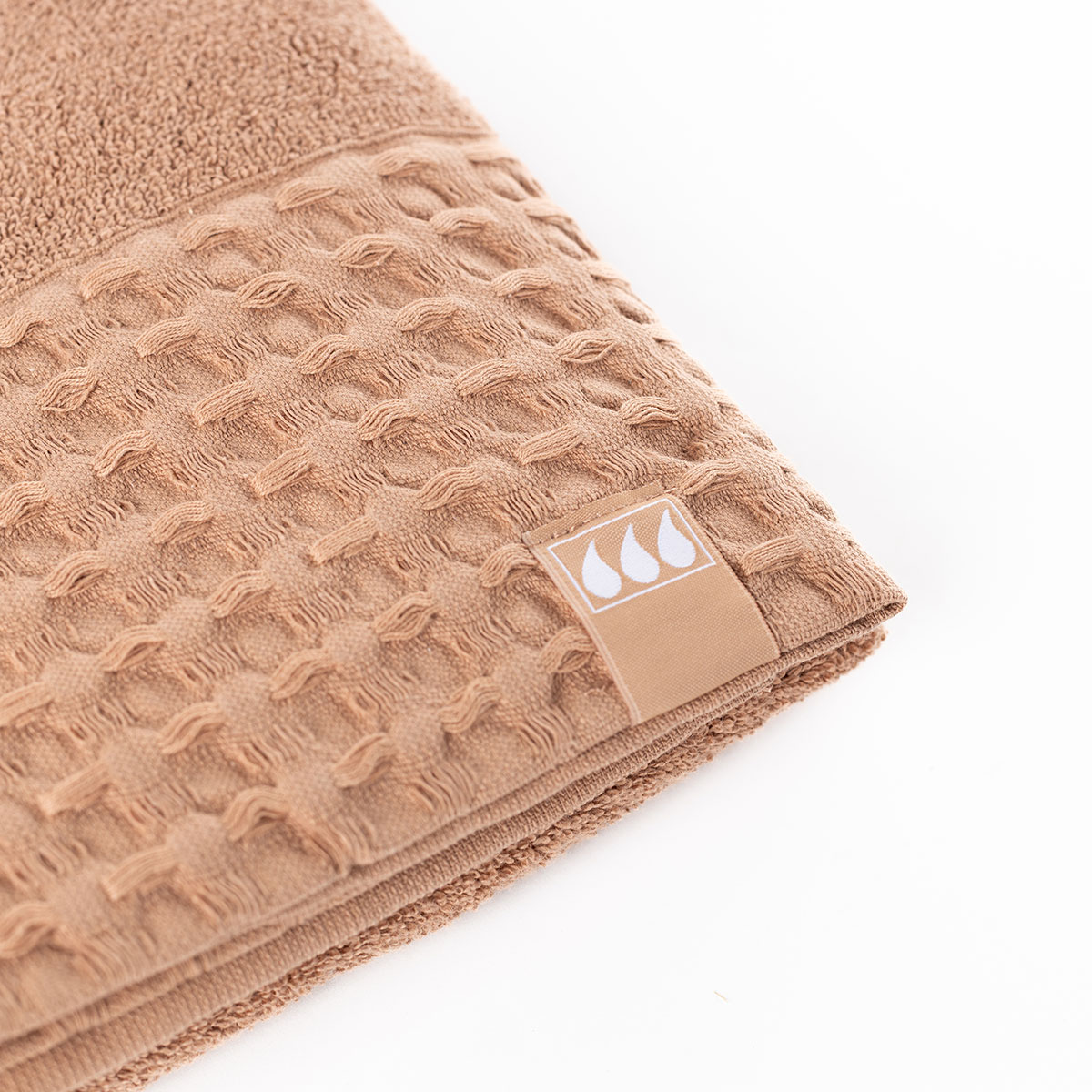 Toalha len&ccedil;ol de banho taupe 90x150cm