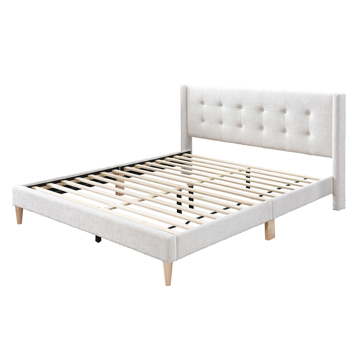 Cama PEARL bege 160x200cm