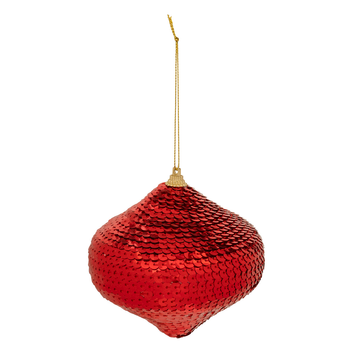 Bola de natal com lantejoulas 10cm