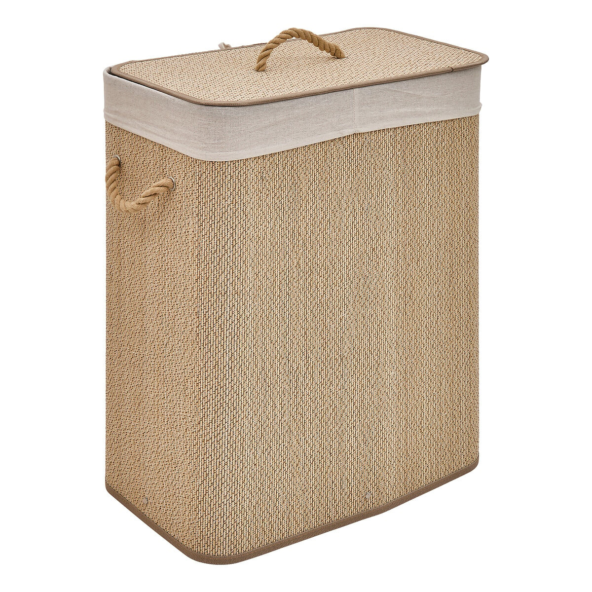 Cesto roupa wc STEMPY castanho 100l