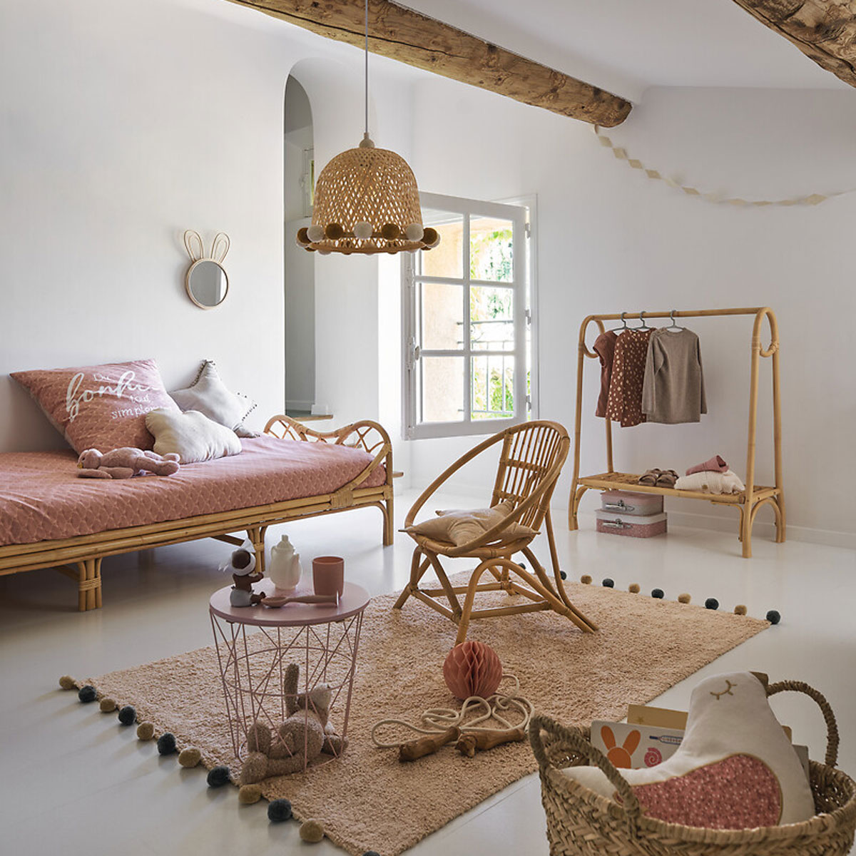 Conjunto de 3 malas de arruma&ccedil;&atilde;o DOUCEUR rosa