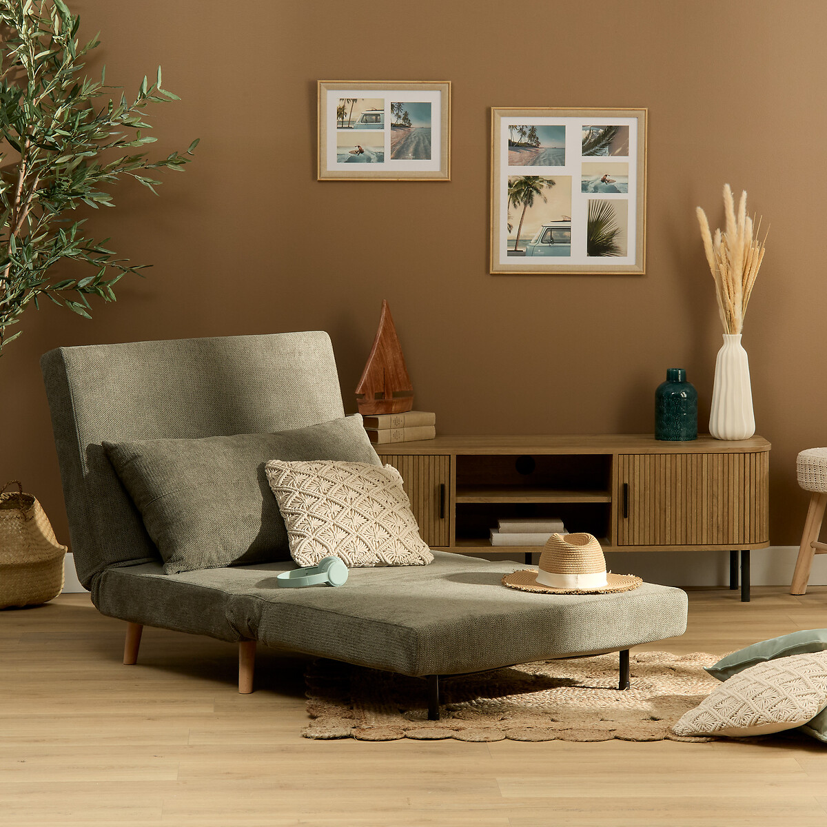 Sof&aacute; cambalhota KORA verde