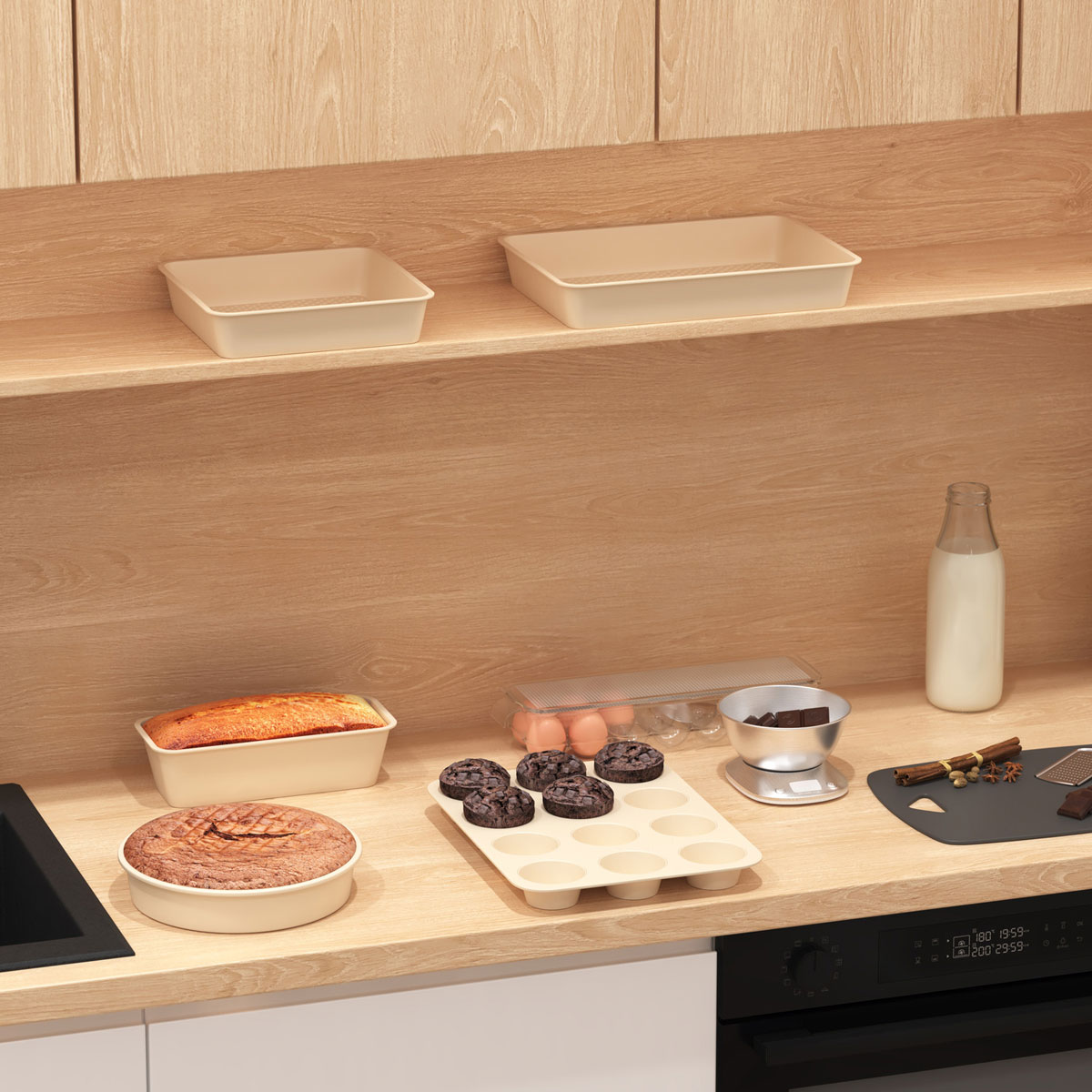 Forma HARMONY retangular bege