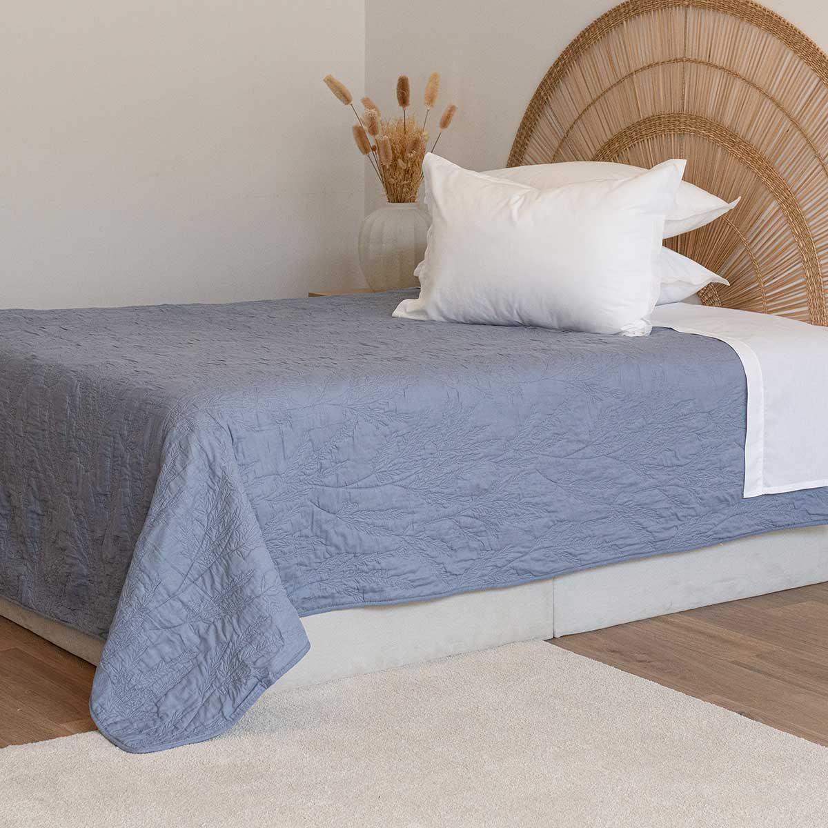 Colcha WHEAT azul 220x240cm,  Colcha WHEAT azul 220x240cm