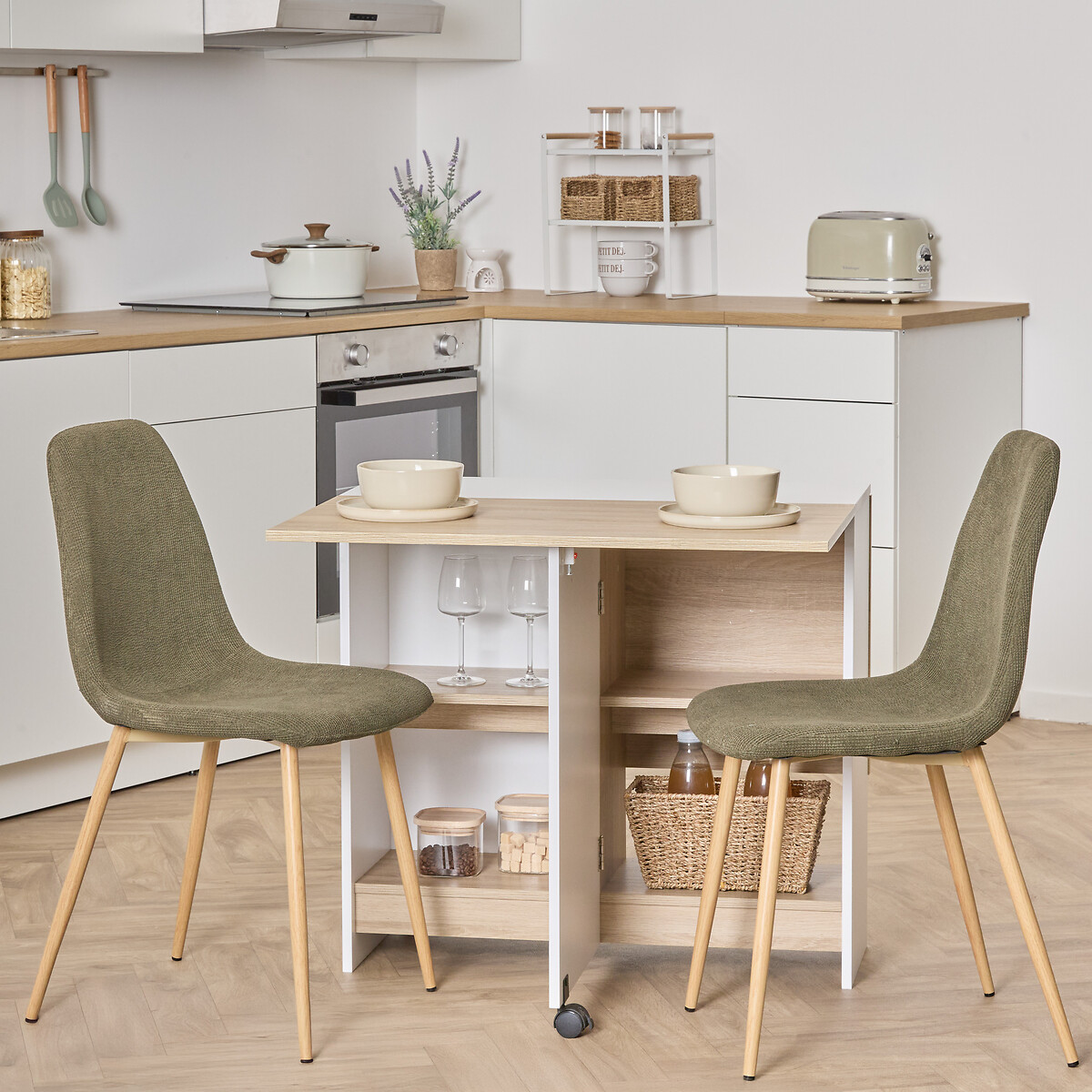 Mesa dobr&aacute;vel EAT UP branca