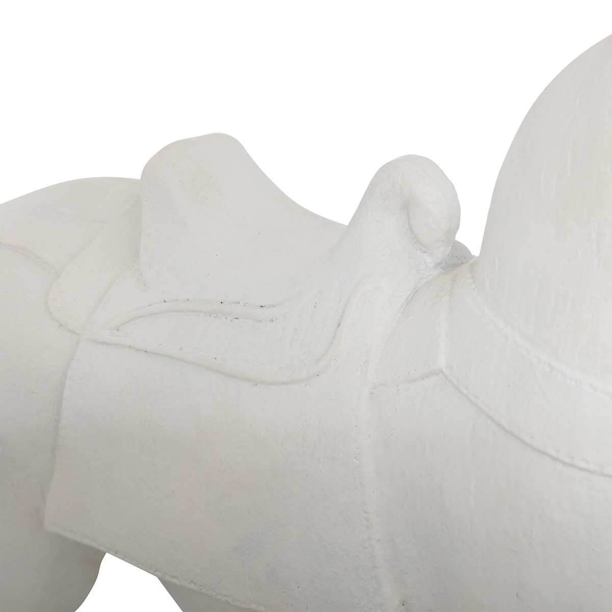 Est&aacute;tua de cavalo branco em resina