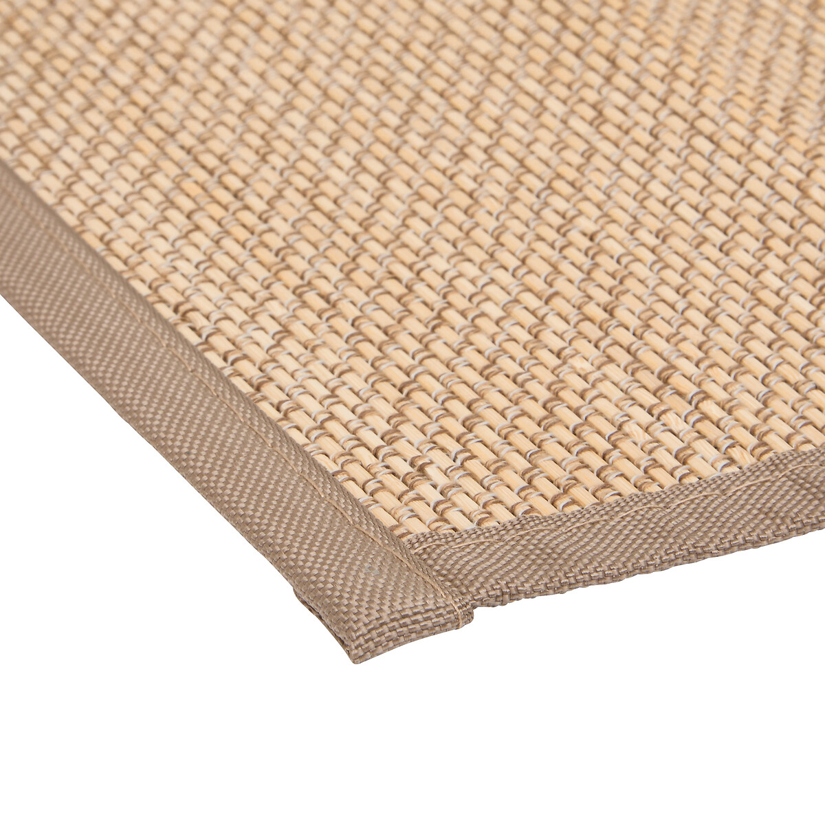 Tapete wc STEMY bege em bambu 50x80cm