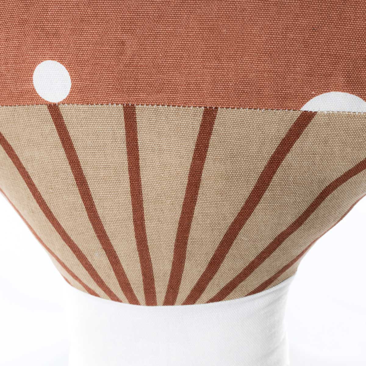 Almofada FERME cogumelo terracota