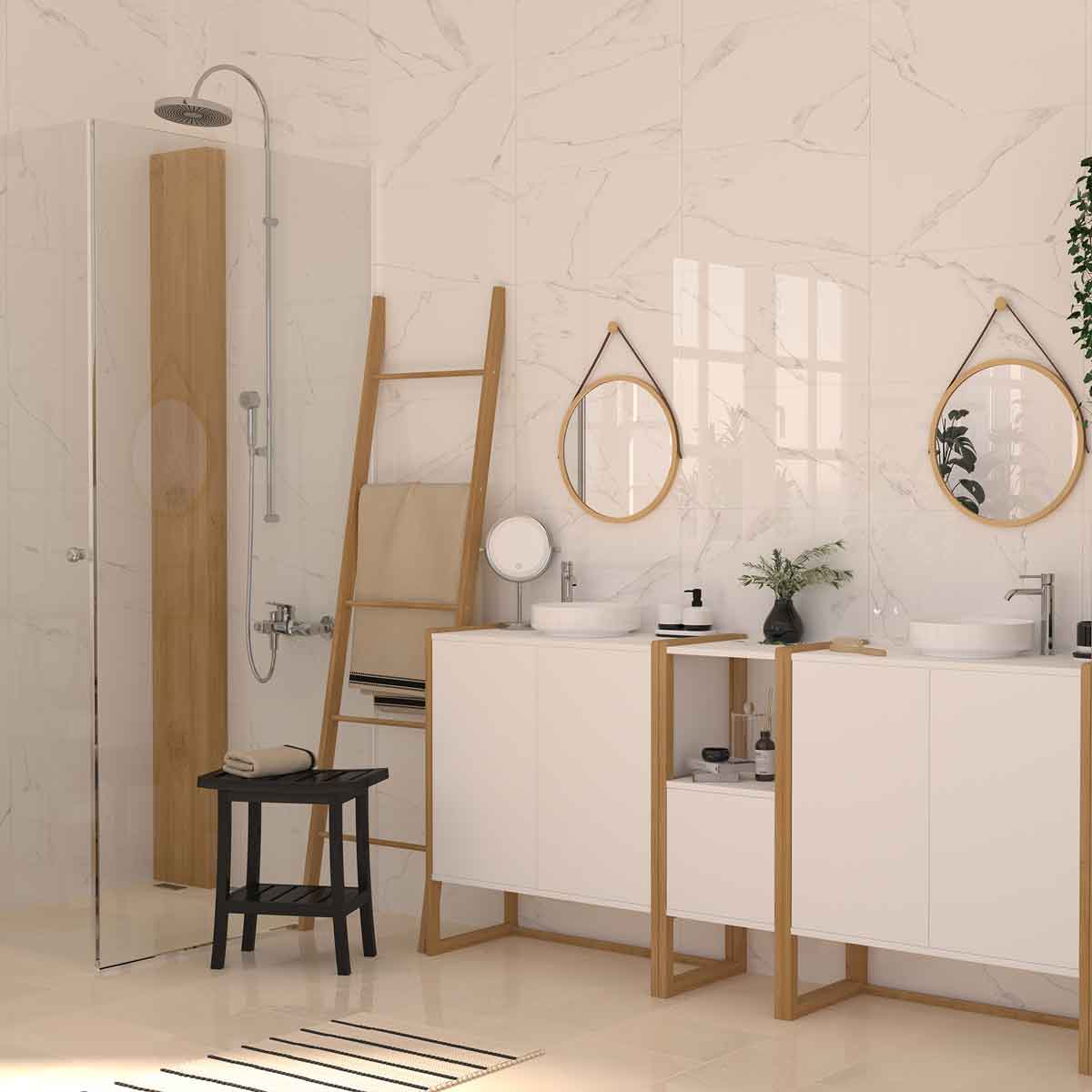 Toalheiro escada em bambu 170cm