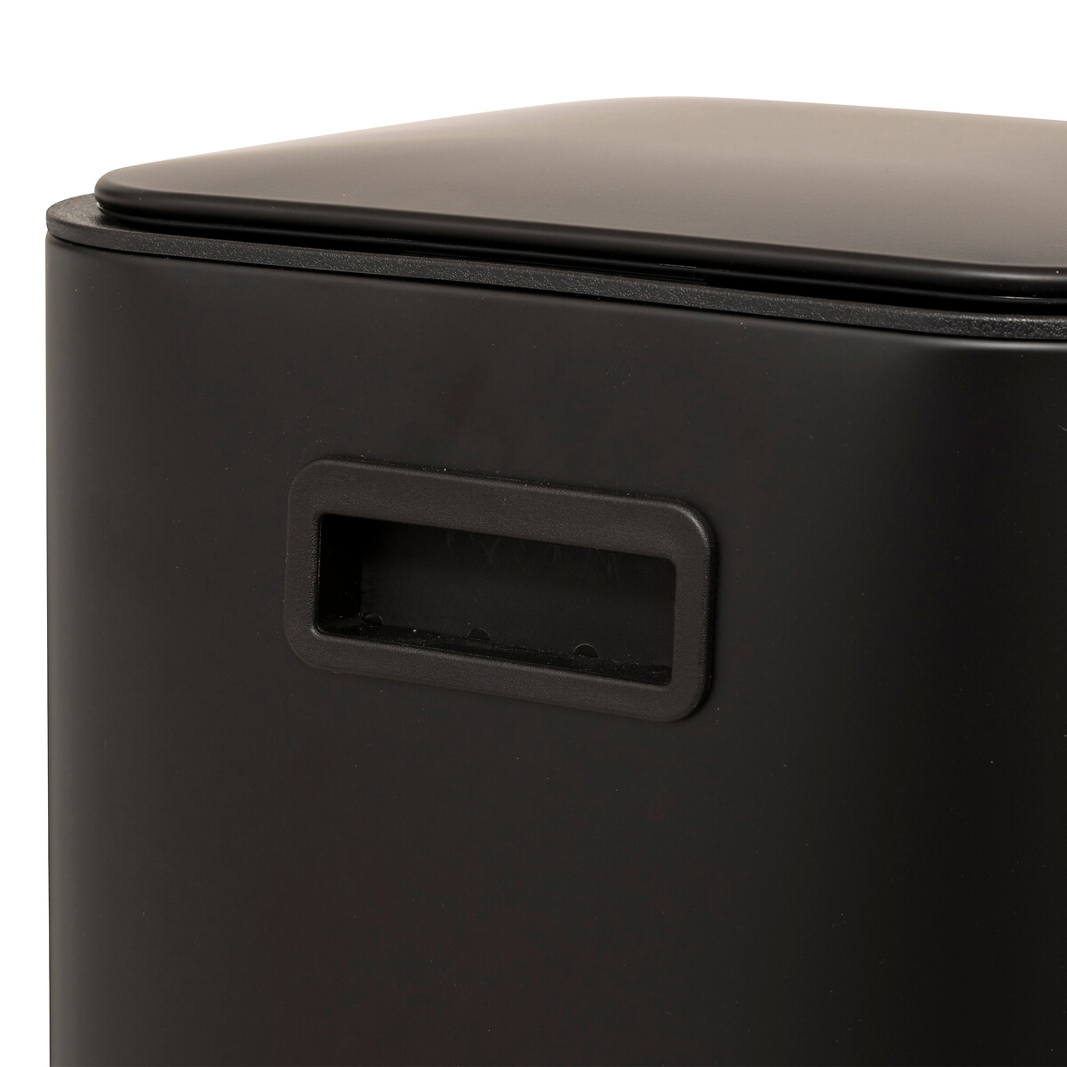 Balde do lixo DELTA preto em metal 30l