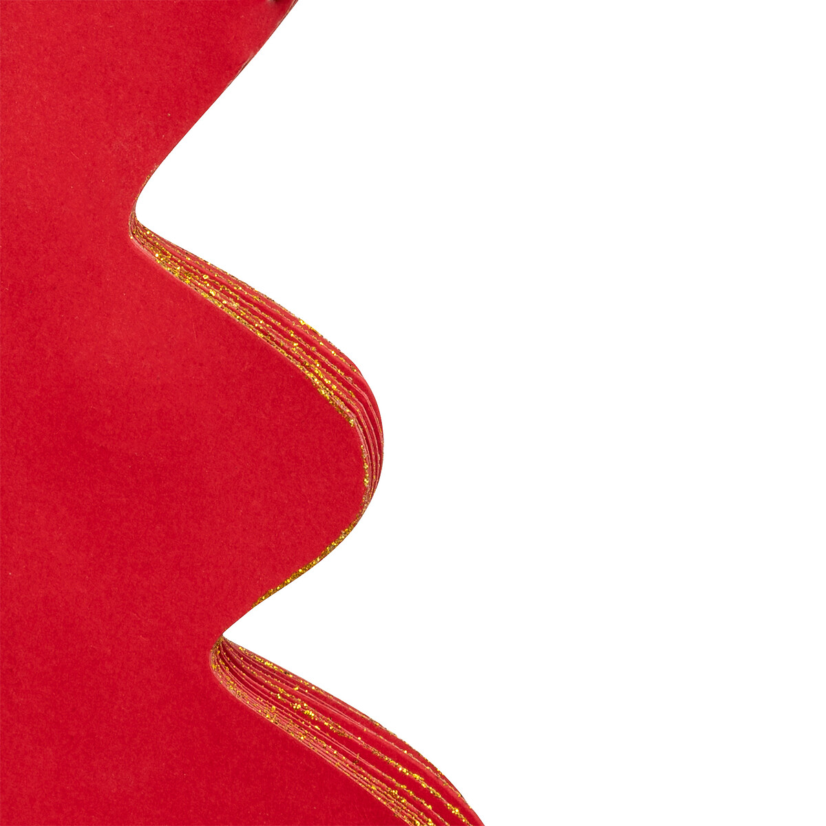 Árvore de natal origami vermelha 90cm