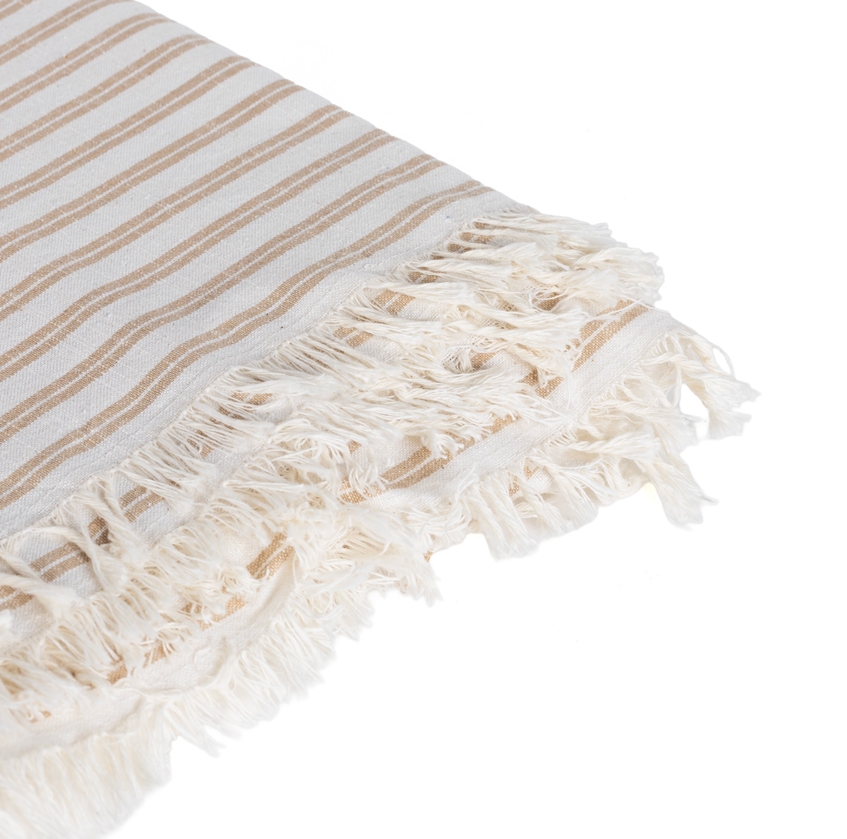 Toalha de mesa SLUB STRIPES bege 140x320cm