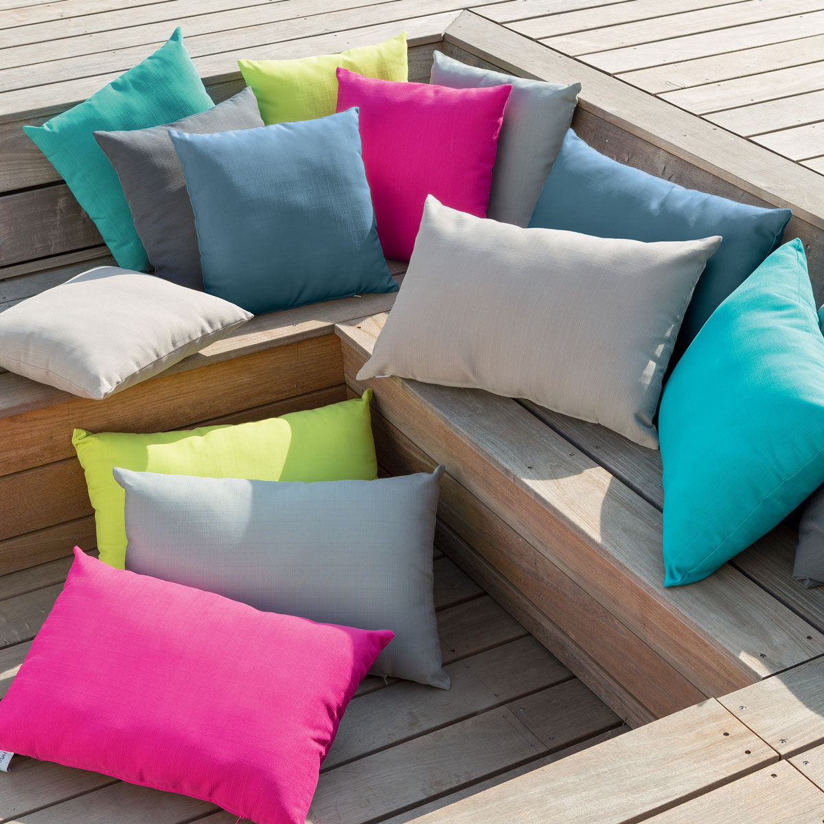 Almofada de exterior KORAI cinza escuro