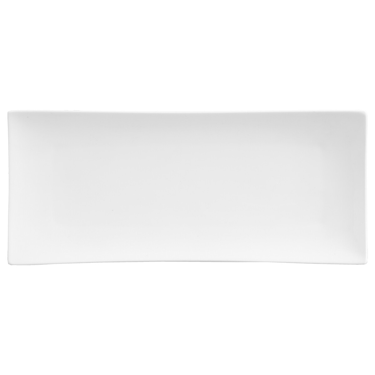 Prato de servir TOKYO branco em cerâmica 14x32cm,  Prato de servir TOKYO branco em cerâmica 14x32cm