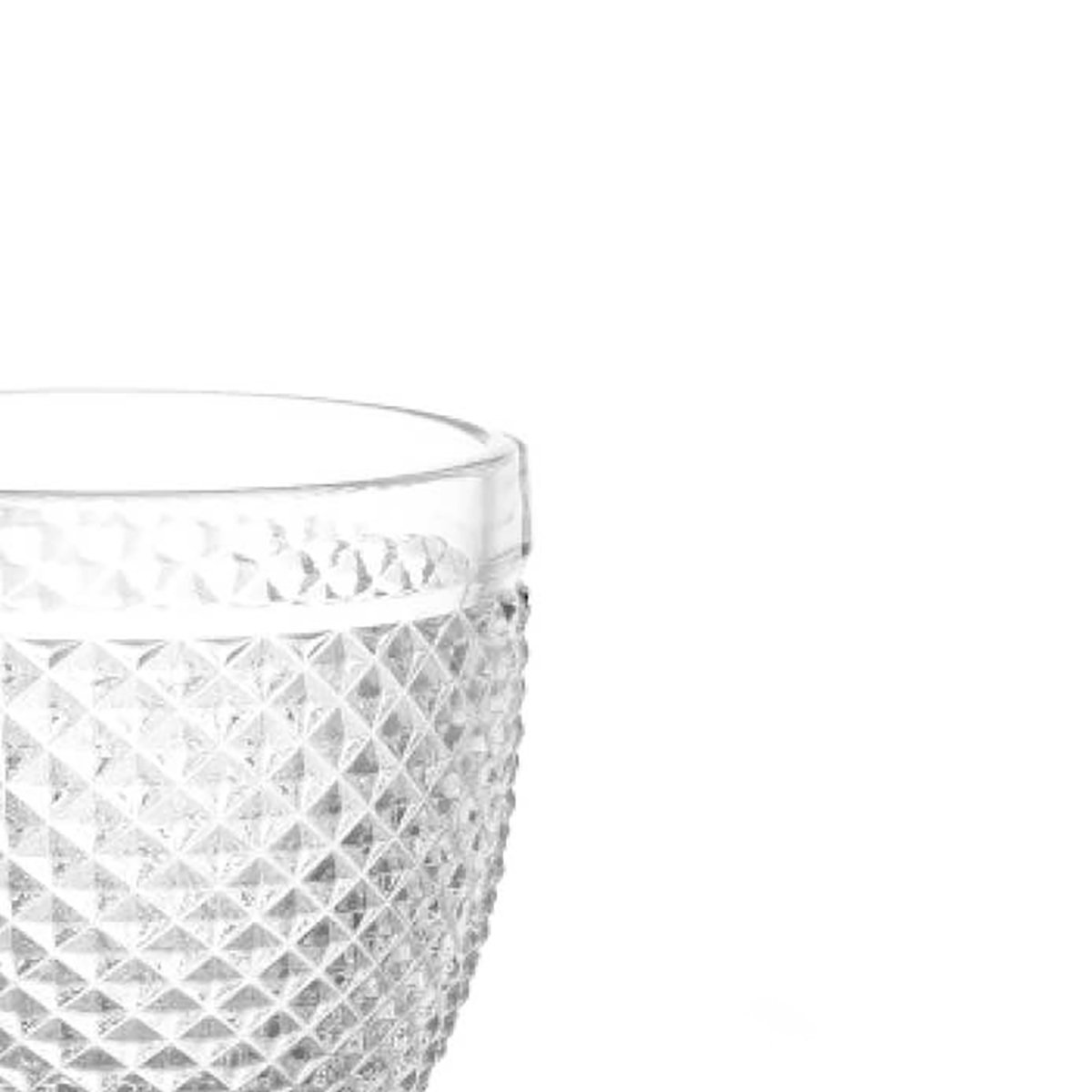 Copo agua vidro com pé antracite 33cl