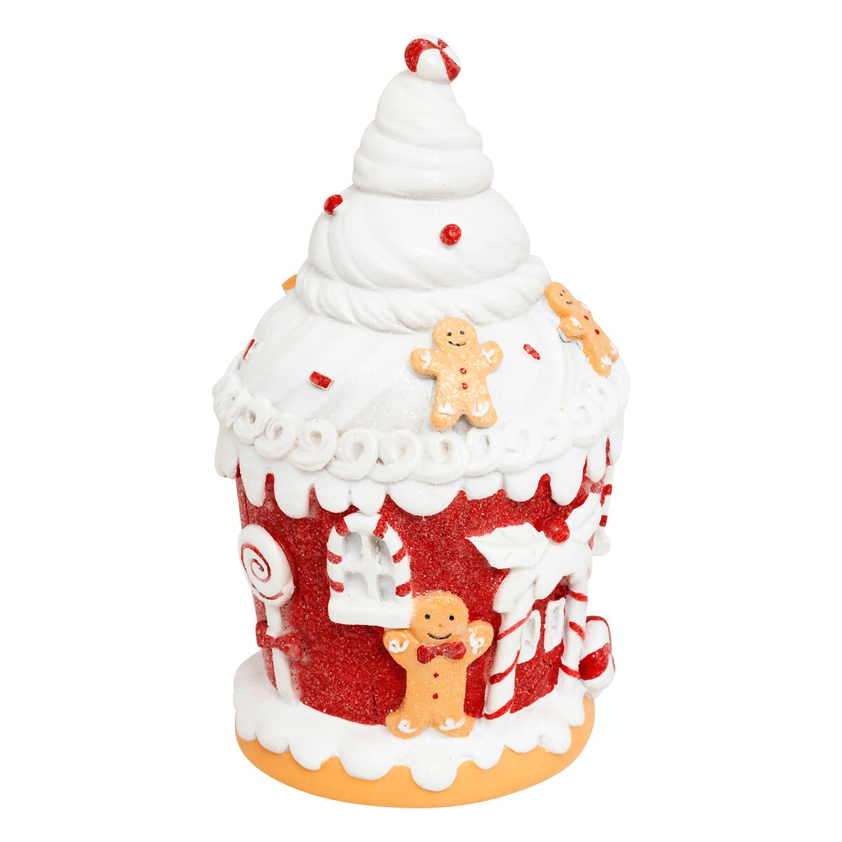 Casinha cupcake com bolachas de gengibre 20cm