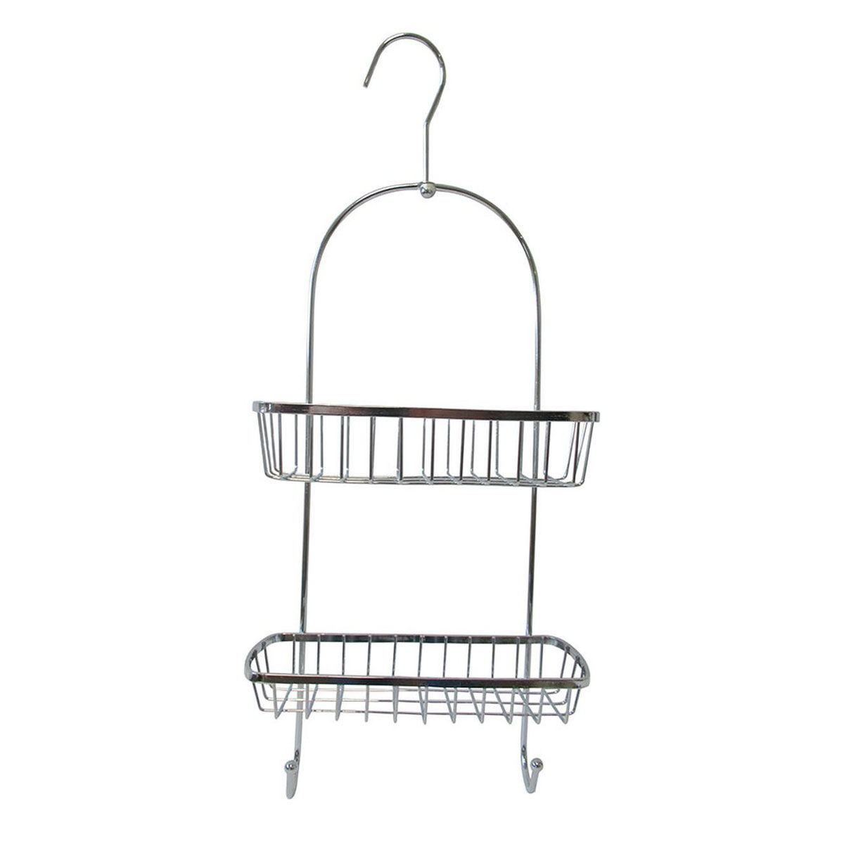 Suporte de duche em metal cromado