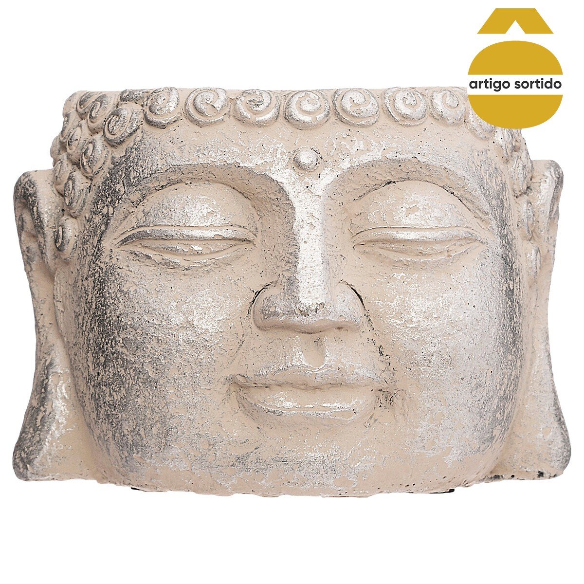 Vaso buda em cimento 11,5cm