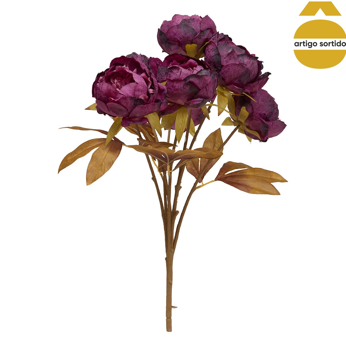 Bouquet com pe&ocirc;nias artificial 53cm