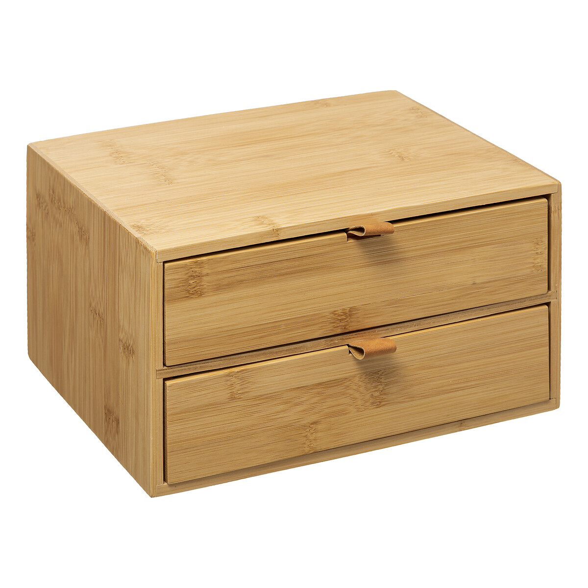 Organizador wc com 2 gavetas em bambu