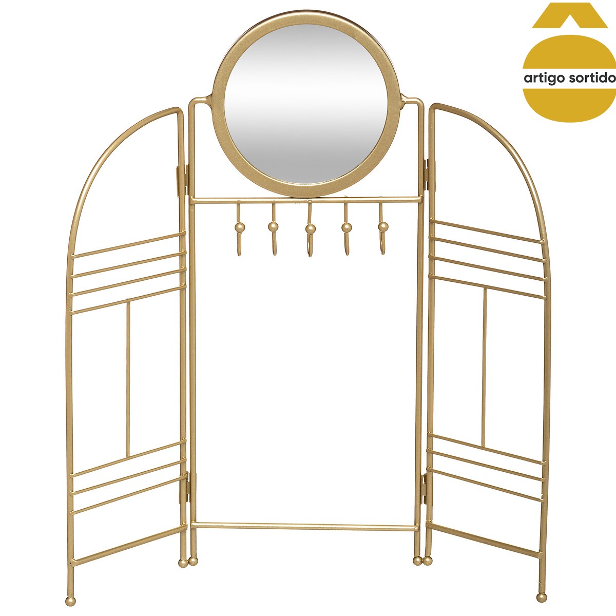 Porta bijuteria FEEL em metal 33cm