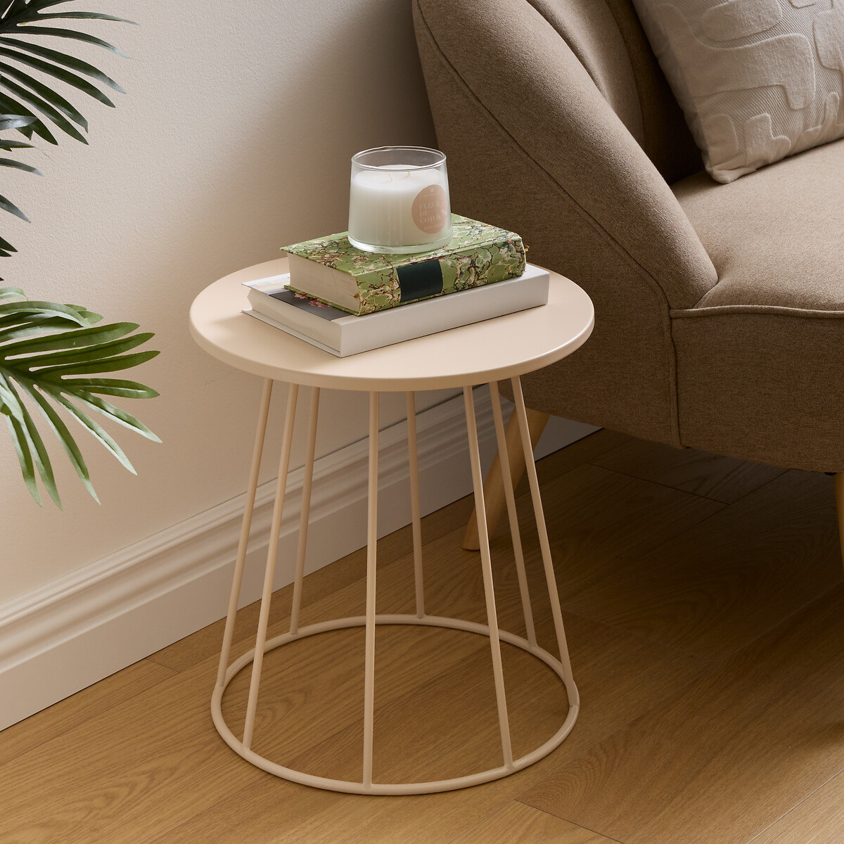 Mesa de apoio LATTE bege 38cm
