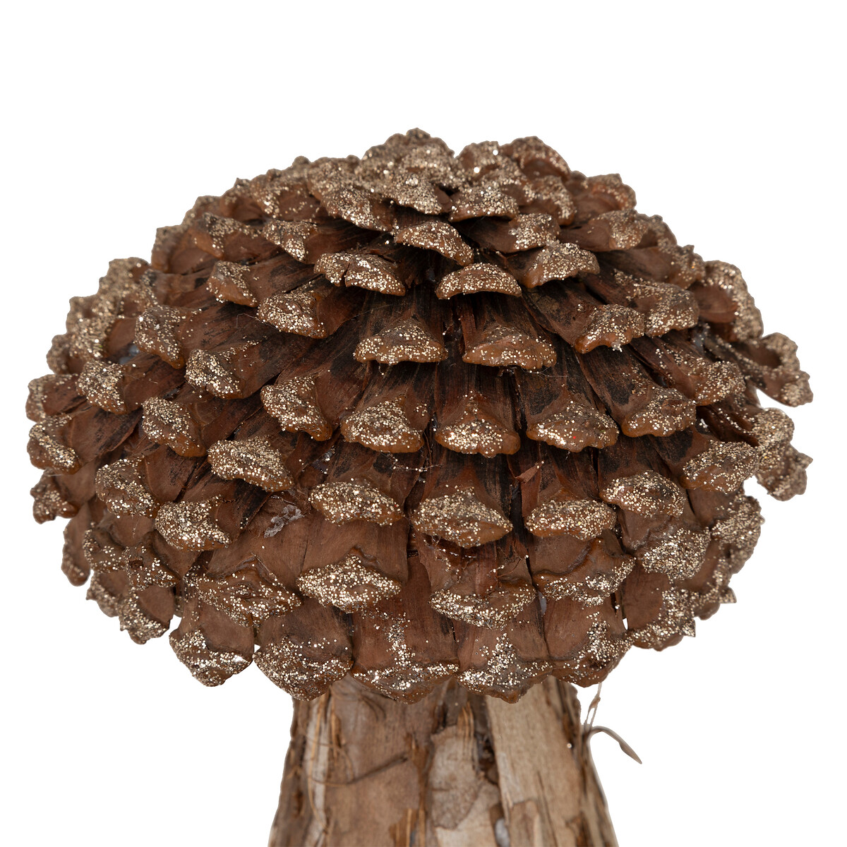 Figura de cogumelo castanho 18cm