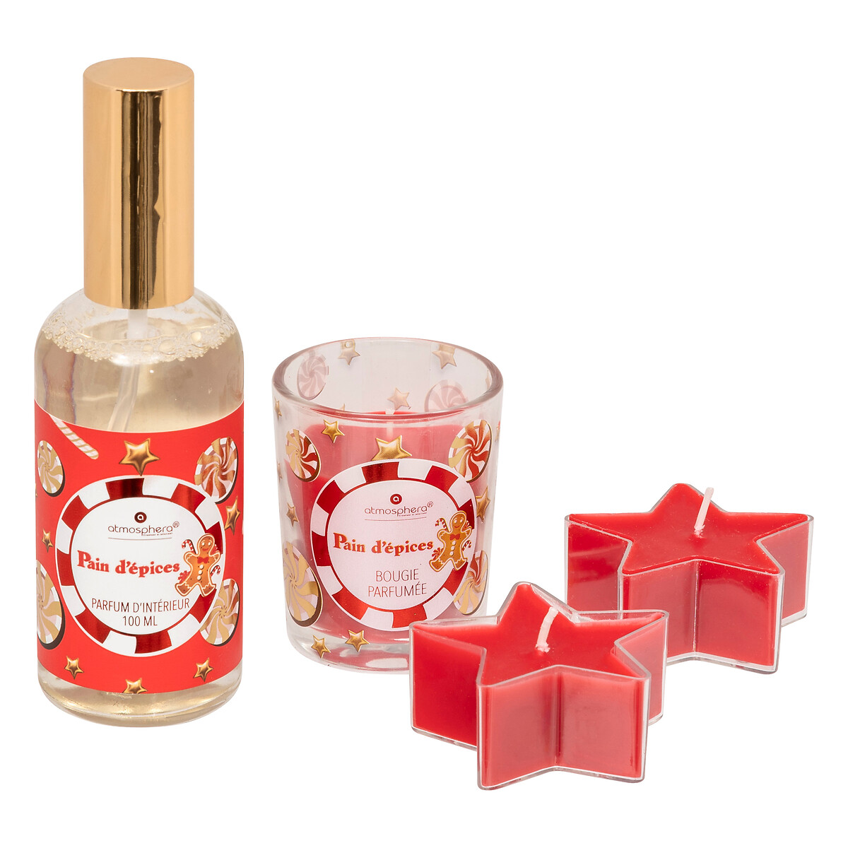 Coffret spray e velas bolacha de gengibre
